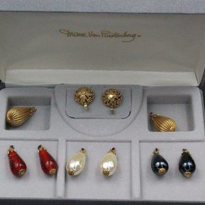 DIANE VON FURSTERNBERG DVF INTERCHANGEABLE EARRINGS